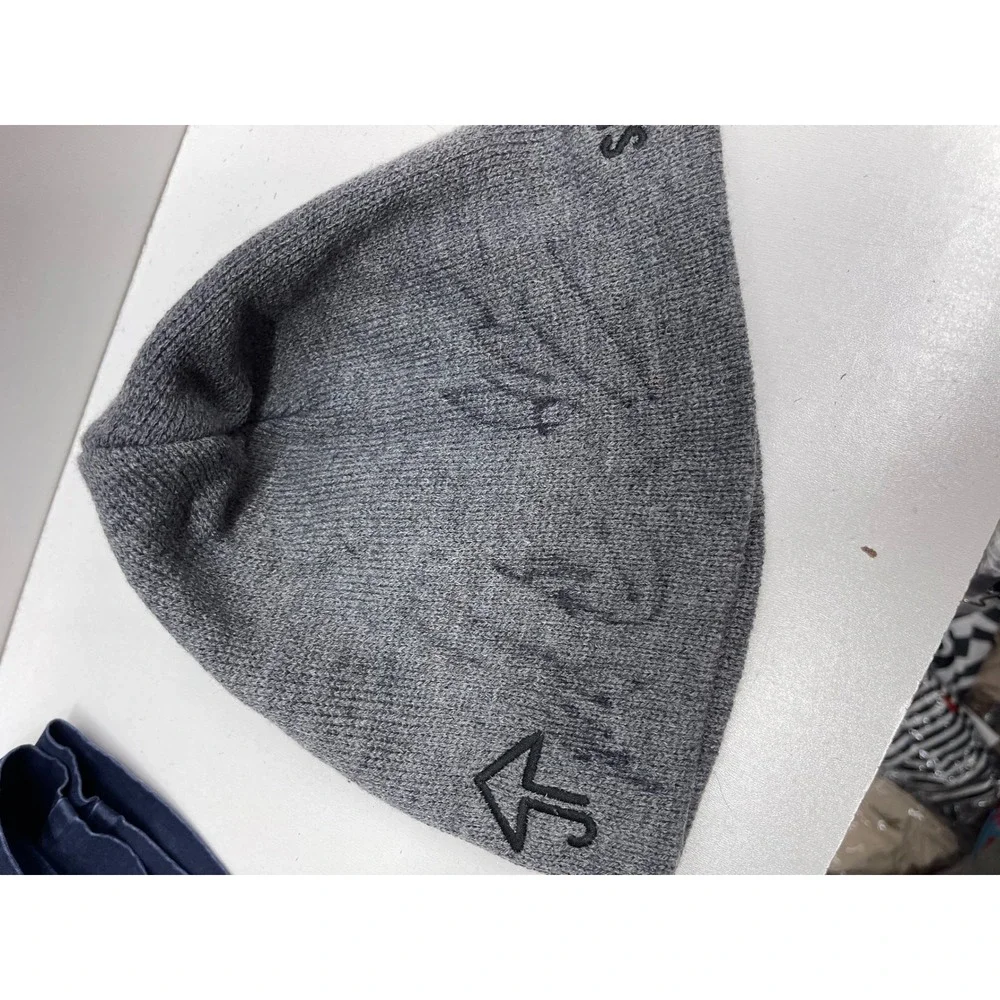 Sick Puppies Band Beanie Hat Heather Grey Embroidered Logo Signed Autographed